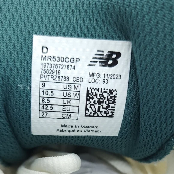 New Balance 530 CALIA Green Mint Pink MR530CGP Running Shoes Size 10.5 - Picture 10 of 10